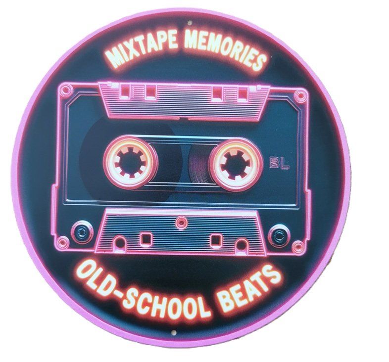 Schilder: MIXTAPE - Blechschild  (neu/OVP) – Neu und originalverpackt aus Wilen b. Wollerau von morethanmusic