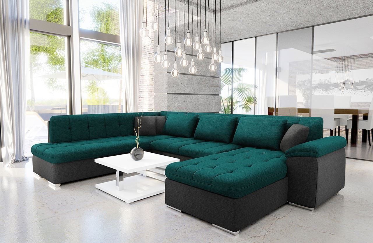 Sofas: Wohnlandschaft Couch Sofa mit Bettkasten + Schlaffunktion – Neu und originalverpackt aus Wallenwil von toesstal-vertrieb 3