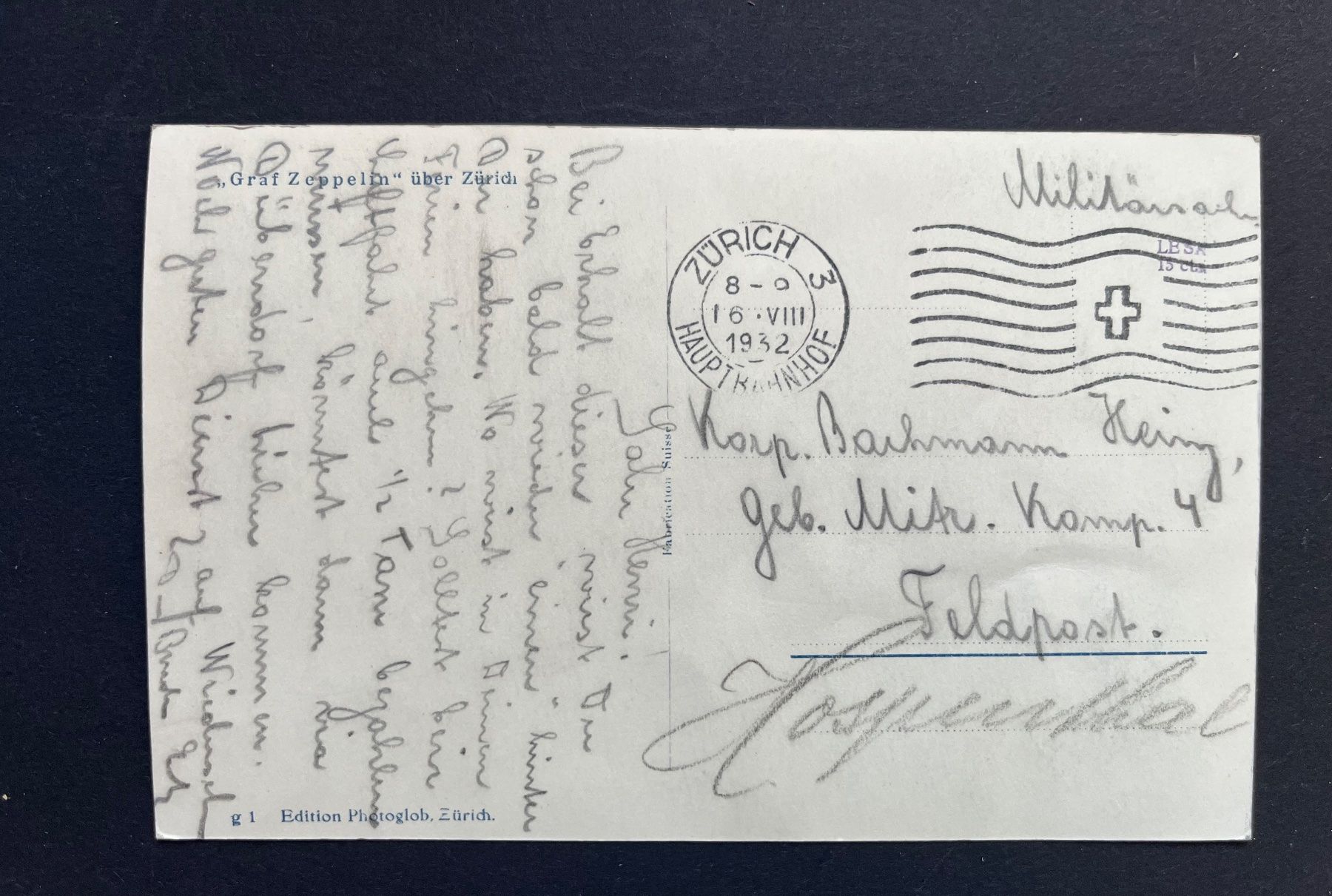 Cartes postales: Zeppelin über Zürich/ 1932 – D'occasion à Ostermundigen par DaxKarten-75 1