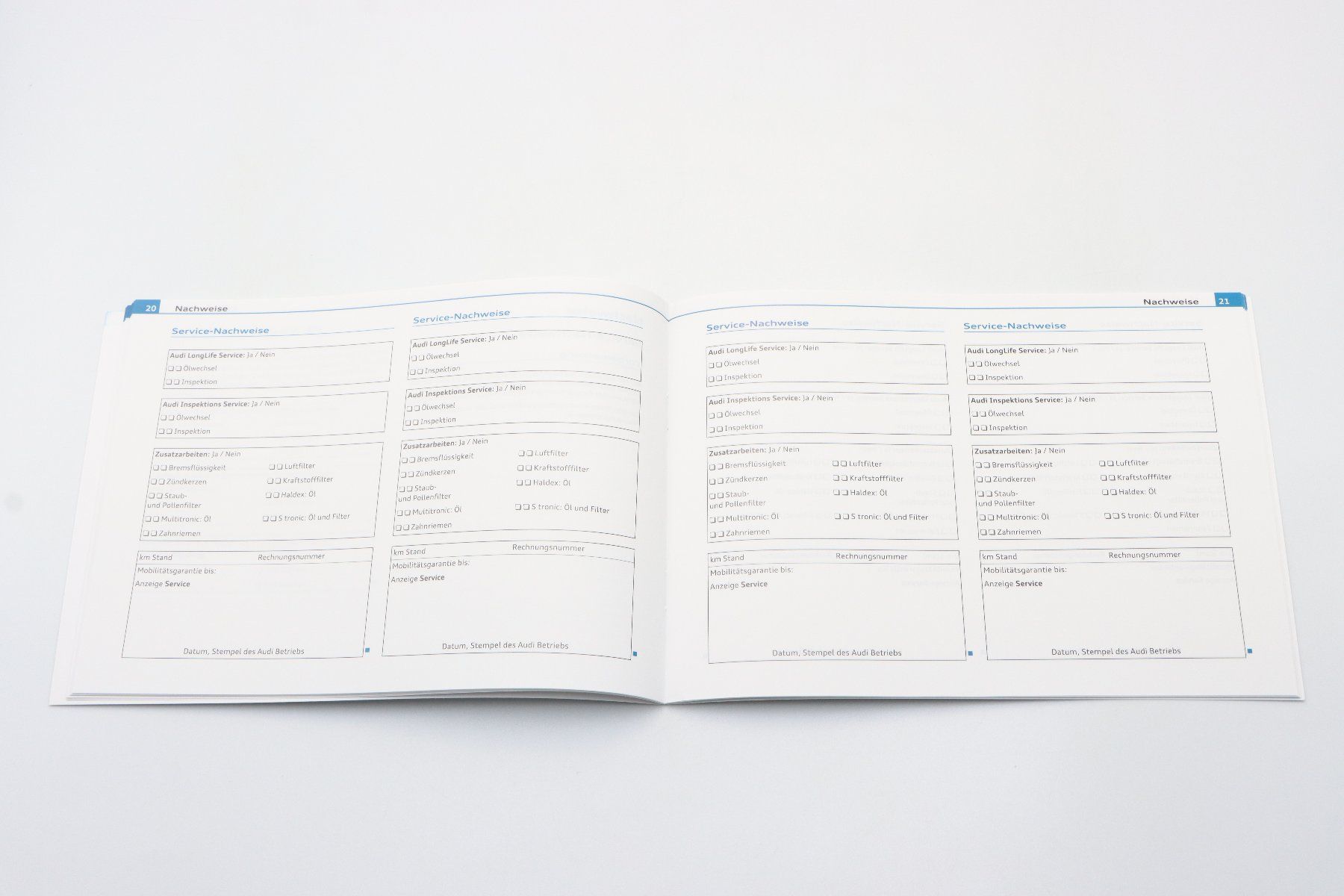 Audi Documenti: Audi Serviceplan/ Serviceheft 2009 Unbenutzt – Nuovo (secondo la descrizione) da Bühl b.Aarberg venduto da Collectorpassions 5