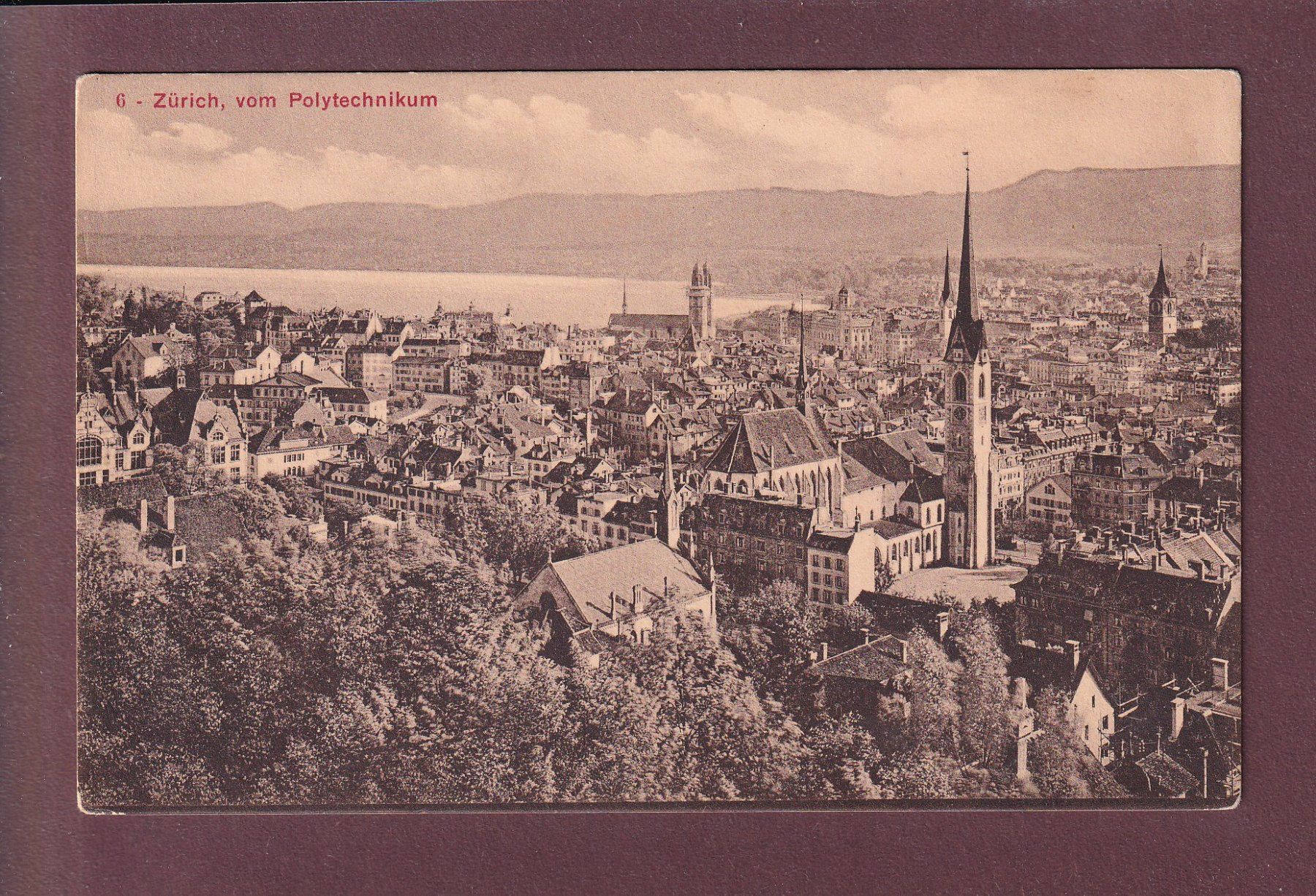 Cartoline postali: ZÜRICH vom Polytechnikum – Usato da Pully venduto da nicecards