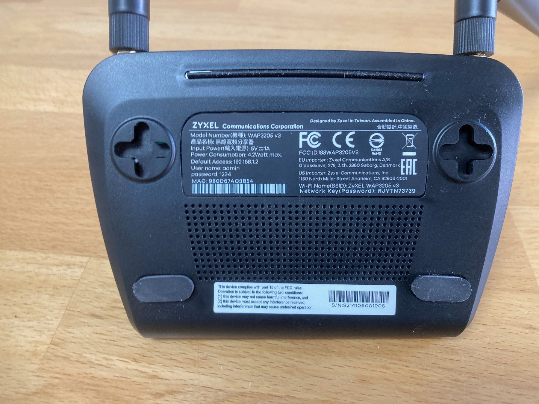 Zyxel Wlan: Zyxel WAP3205 – Gebraucht aus Langendorf von djlefreak4u 2