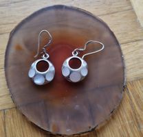 Boucles d'oreilles en argent et nacre