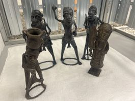 Afrikanische Bronzefiguren, Dekoration, Kunstobjekte