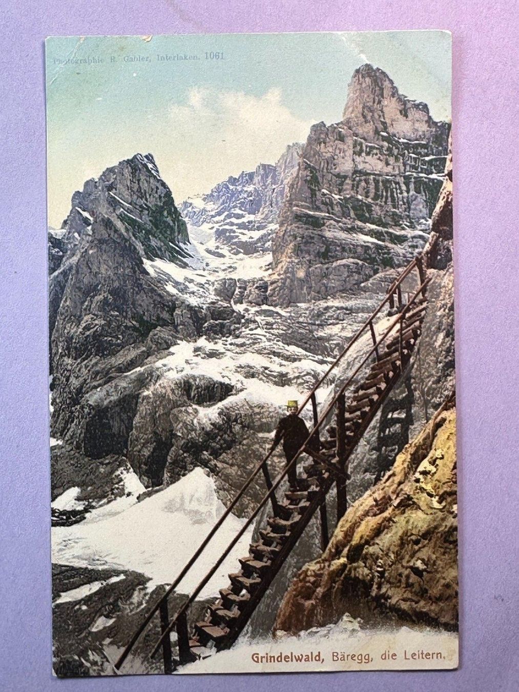 Cartoline postali: Grindelwald, Bäregg, die Leitern – Usato da Steg VS venduto da danwer74