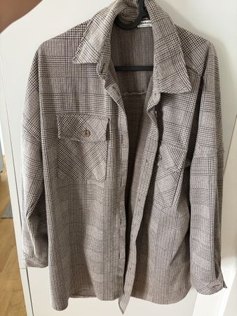 Blazer Stradivarius carreaux beige taille M 
