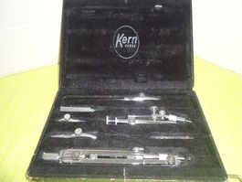 Kern Aarau Zeichenzirkel-Set, Top Zustand, Vintage!