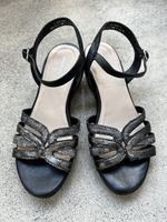 Sommer-Sandalen, Grösse 38, Schwarz, Neuwertig