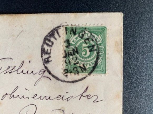 Alle Briefmarken: Briefkuvert von 1892 Reutlingen -> Basel – Gebraucht aus Erlenbach ZH von Ritschly 2