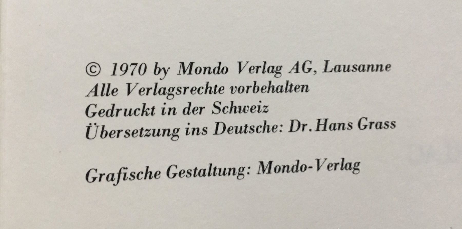 Libri: Spanien, 1970, Mondo Verlag – Usato da Oftringen venduto da Vucki 1
