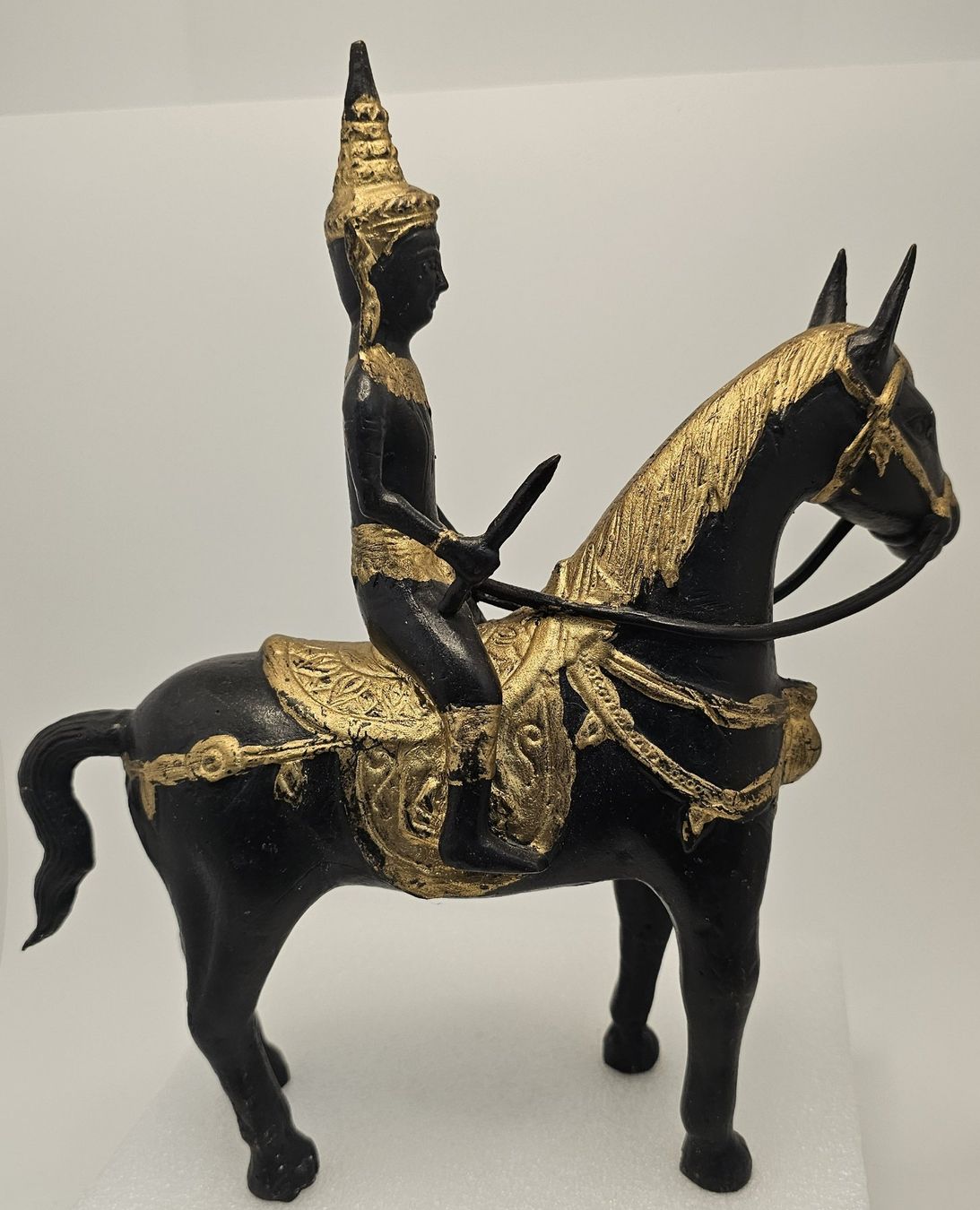 Figuren: Exquisite Asiatische Bronze Reiterstatue – Gebraucht aus Allenwinden von Tan_CH 4
