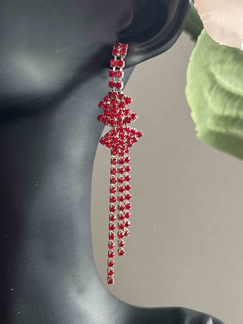 Orecchini pendenti & Orecchini a lobo: Schöne rötliche Ohrringe – Usato da Seon venduto da Sunny-Schmuck78 1