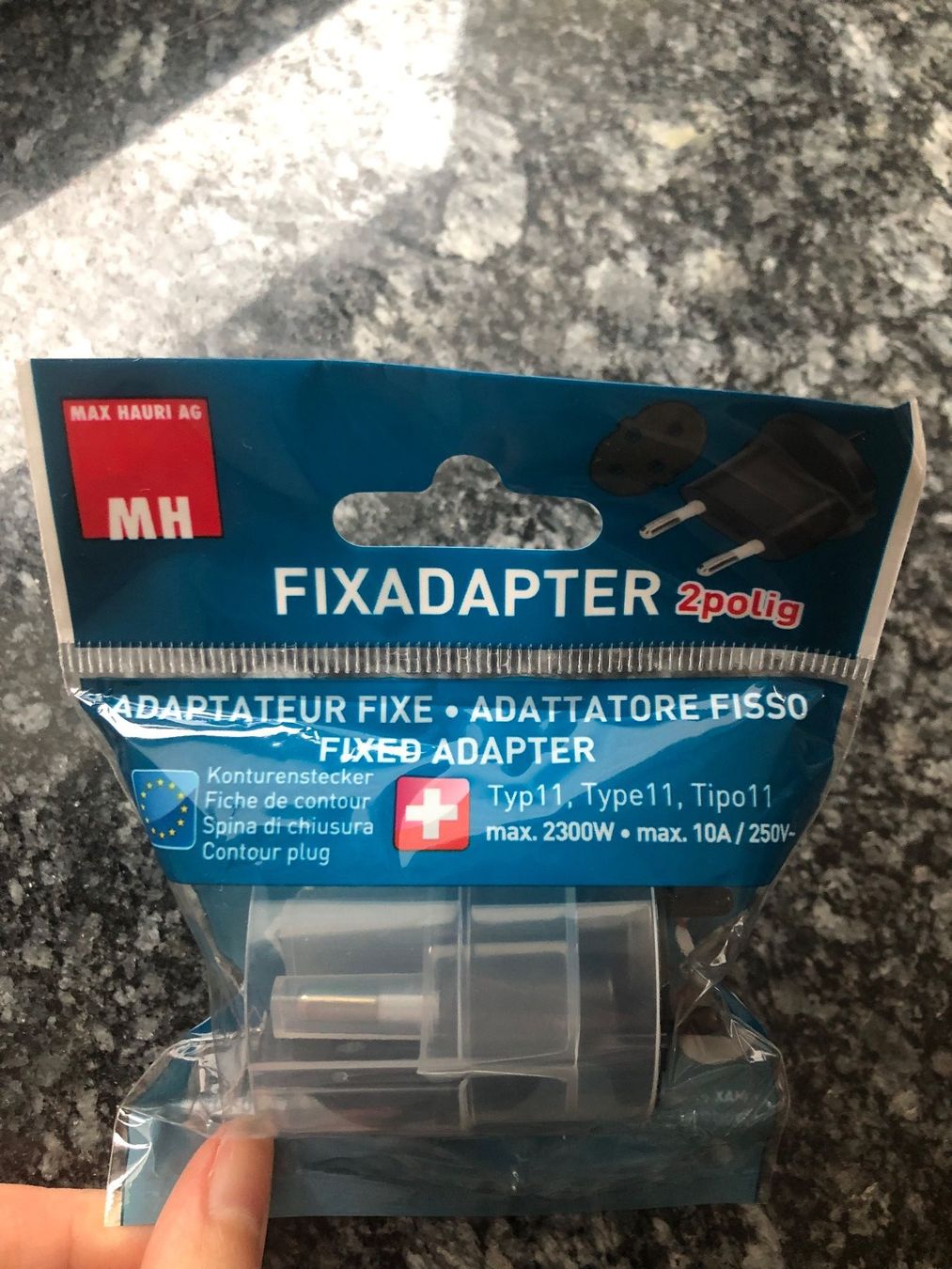 Spine: MH Fixadapter Typ 11 2polig Adaptateur Prise – Nuovo e nell'imballaggio originale da St-Aubin FR venduto da Tiweety 1