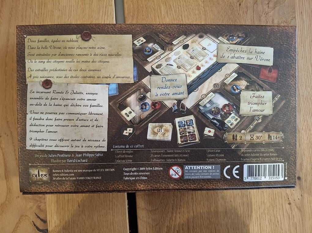 Spiele: Jeu - Romeo et Juliette – Gebraucht aus Prez-vers-Siviriez von rouilj05 2