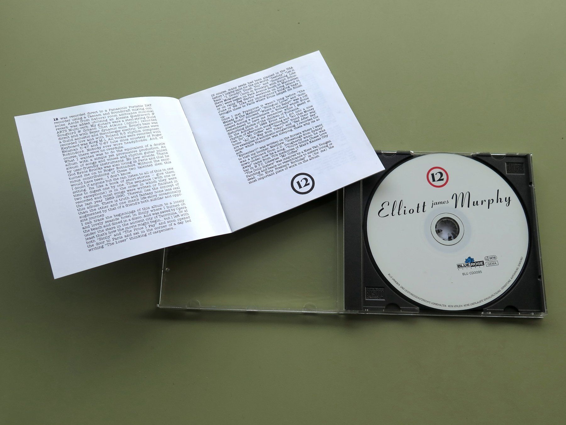 CD: (p) CD ELLIOTT JAMES MURPHY: 12, 1990 – Usato da Bern venduto da Balzamico 2