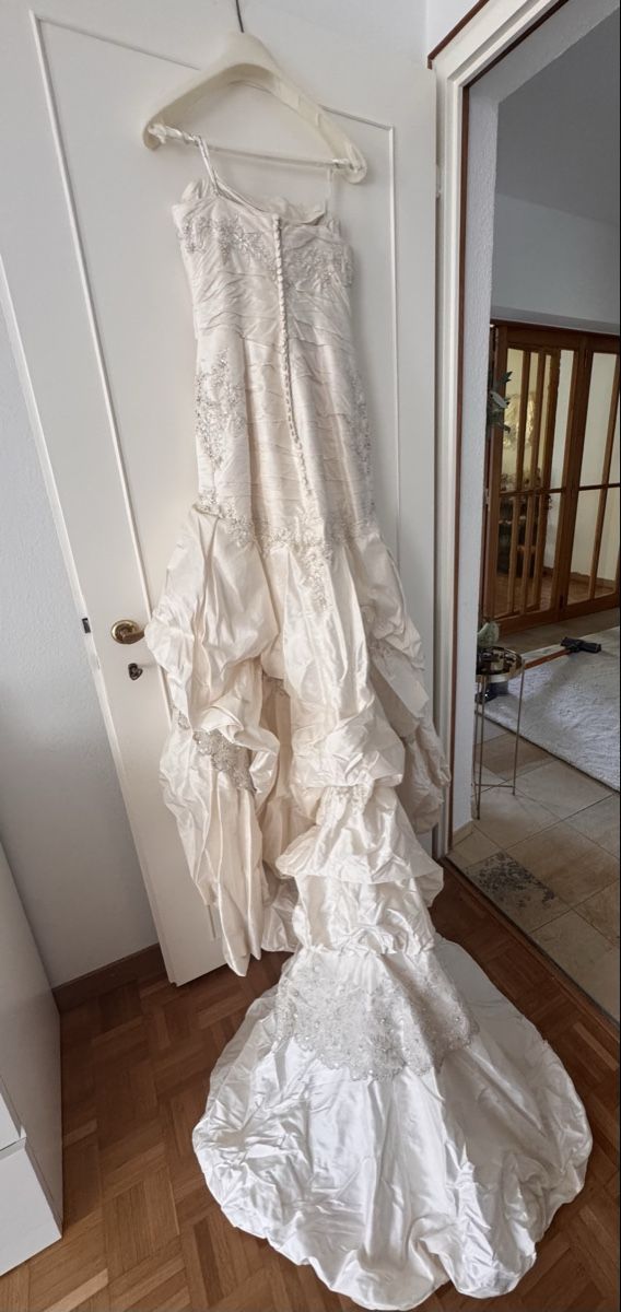 Vestiti: Brautkleid Justin Alexander weiss Grösse 36 – Usato da Kilchberg ZH venduto da Doro85 1