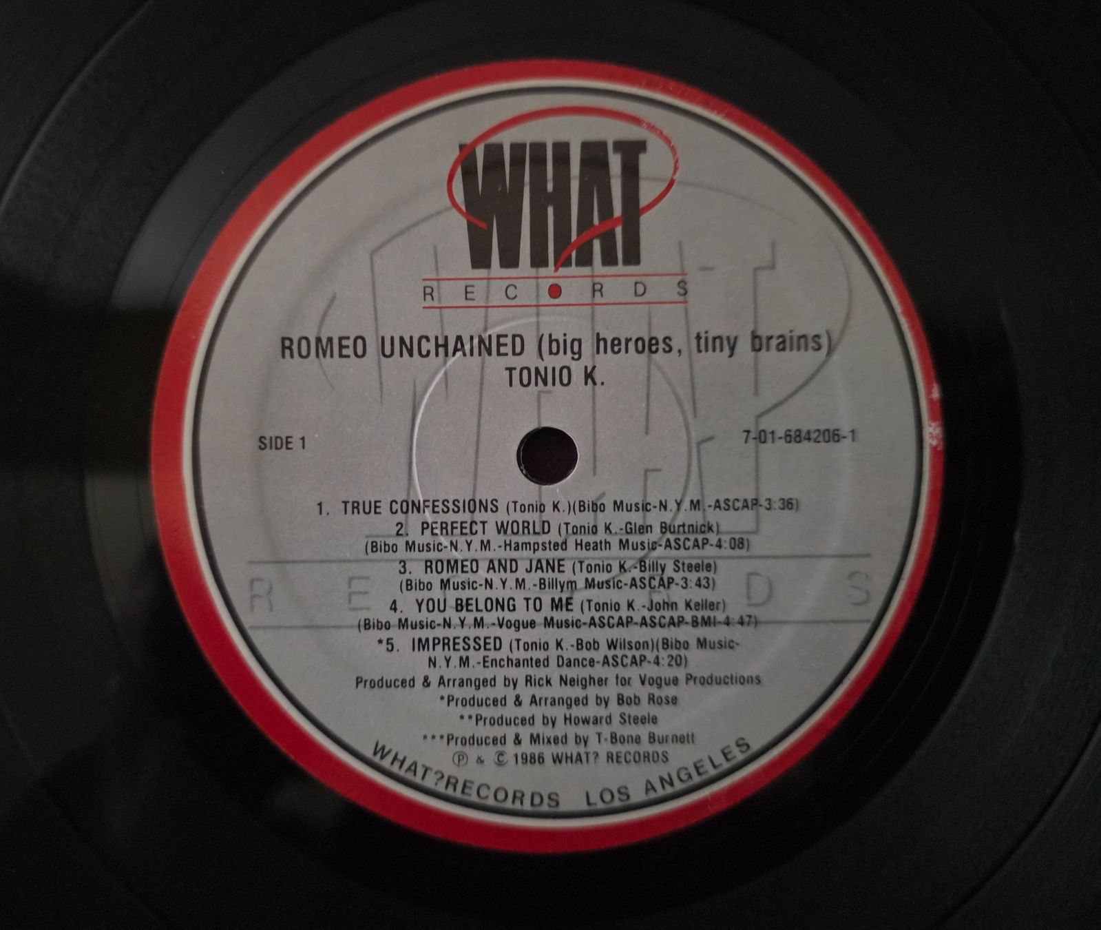Dischi in vinile: Tonio K. LP – Romeo Unchained – Usato da Root venduto da atelier22 2