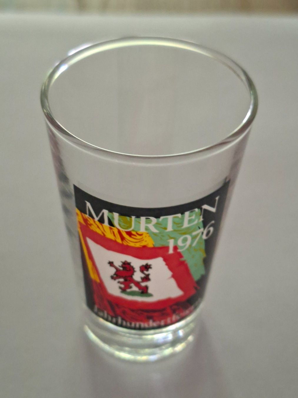 Gläser: Murten 1976: Trinkglas – Gebraucht aus Hinterkappelen von 1399 3