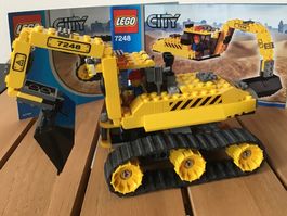 Lego City Baufahrzeug Bagger 7248