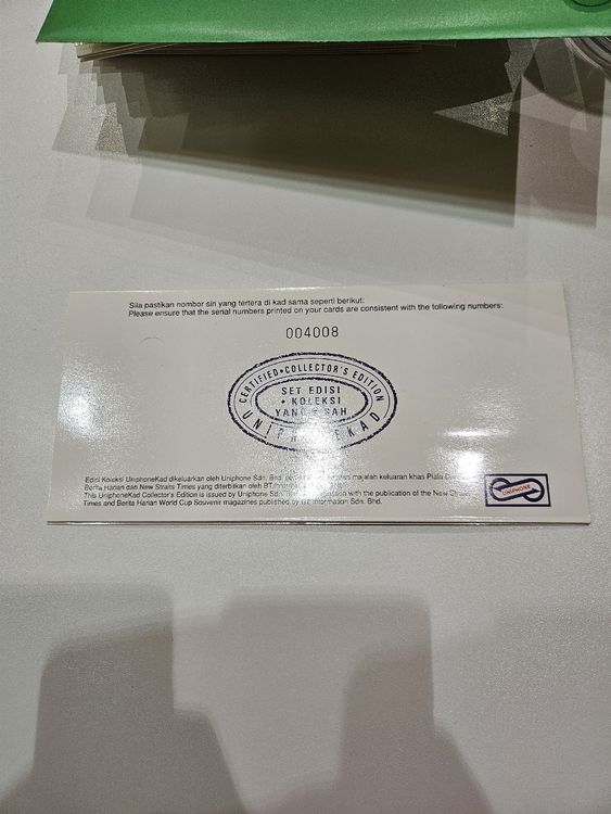 Cartes de téléphone: Originale Fussball WM 94 Uniphone Karte - Sammlerstück! – Neuf avec emballage d'origine à Wiler b.Utzenstorf par Ired 2