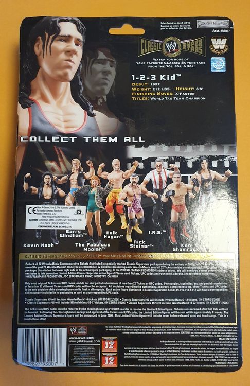 WWE Wrestling Figur 1-2-3 Kid X-Pac WWF RAW SMACKDOWN WCW (Neu und ...