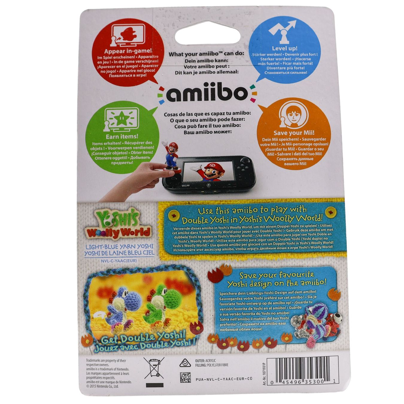 Statuette: Yarn Yoshi - Blue Amiibo - NEW – Usato da Paudex venduto da dindeboy 2