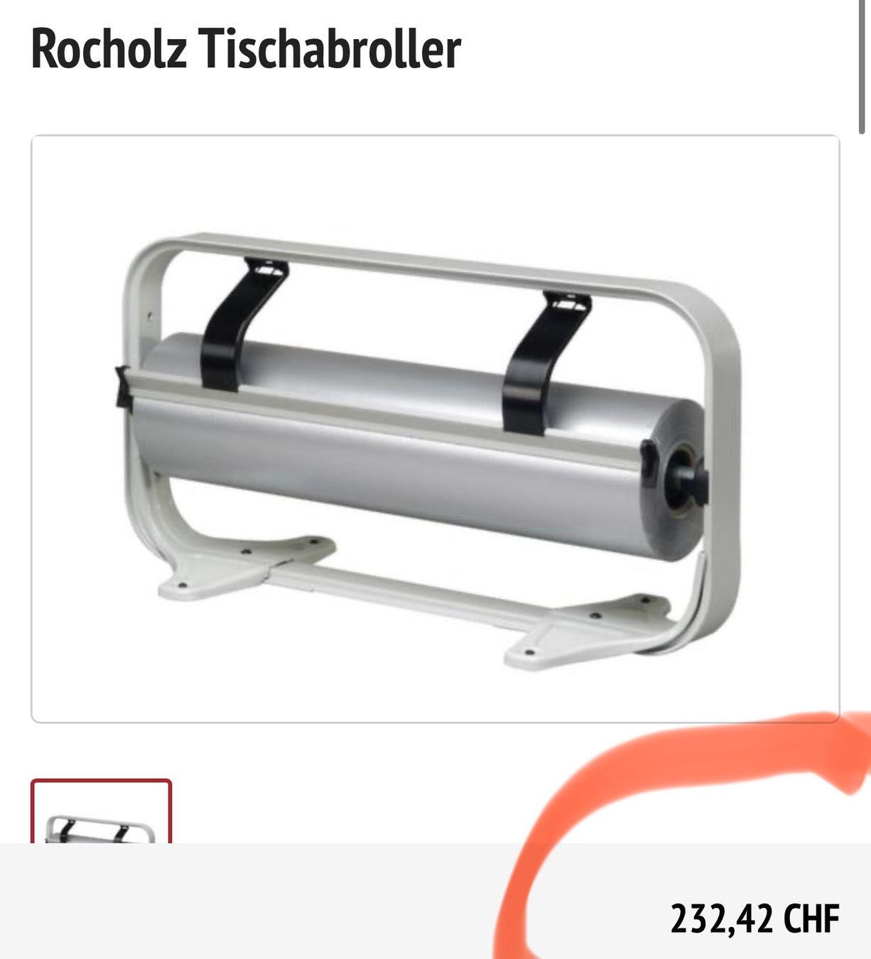 Tutti gli attrezzi: neuer Rochholz Tischabroller – Nuovo e nell'imballaggio originale da Necker venduto da liq24 1