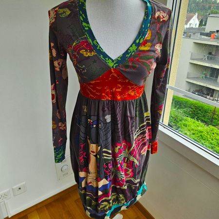 Buntes Tunika-Kleid S/M