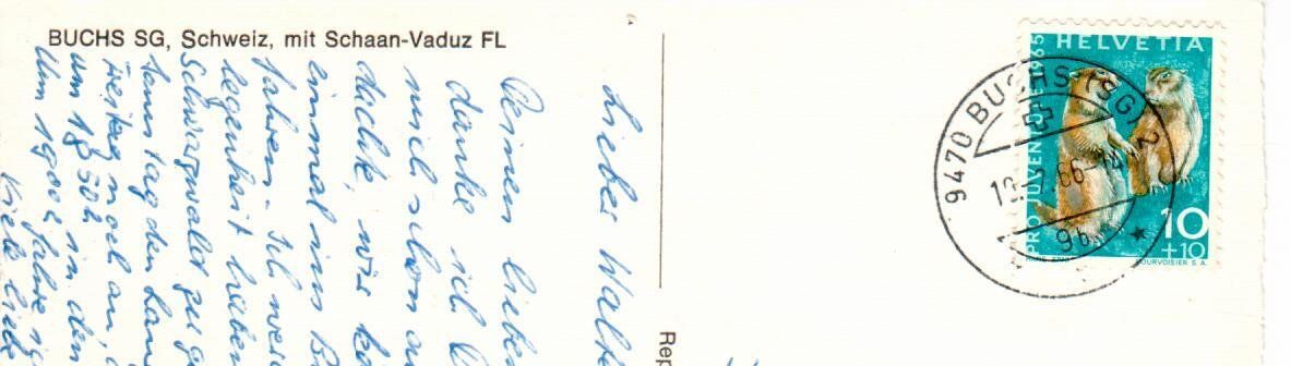 Cartoline postali: Buchs SG – Usato da Wolhusen venduto da Curver9 1
