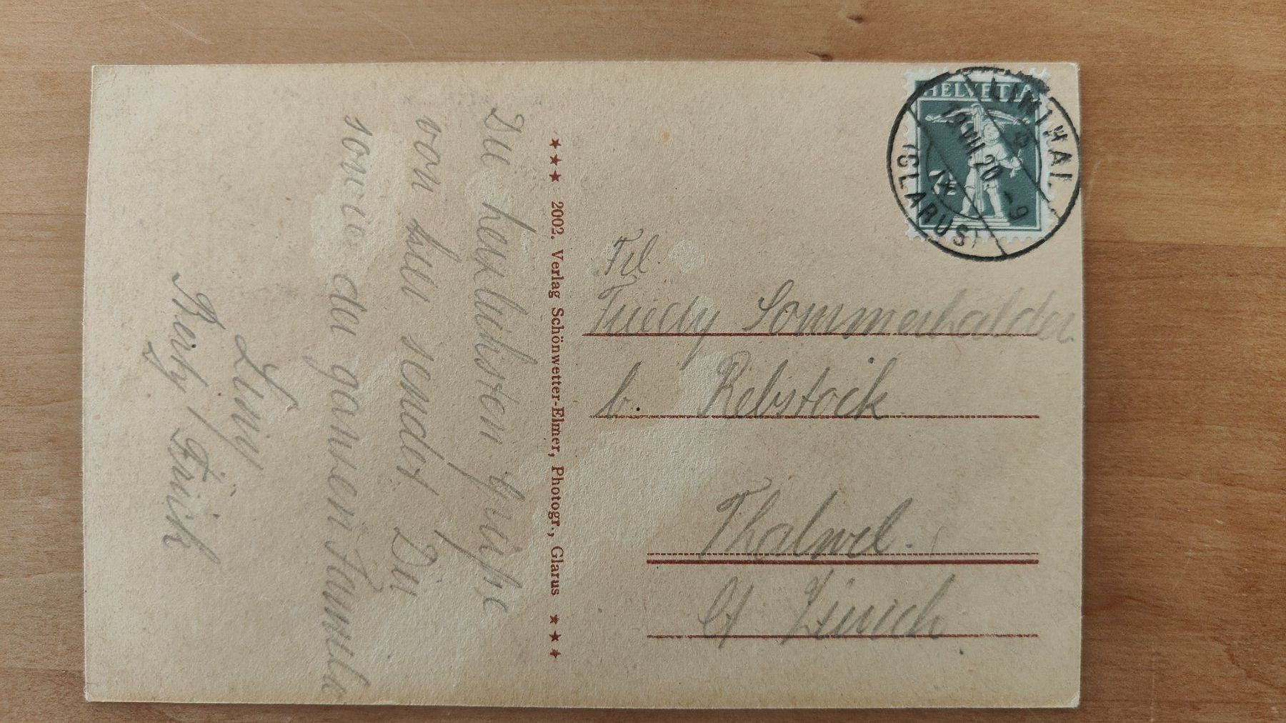 Cartoline postali: Am Oberblegisee um 1920 – Usato da St. Erhard venduto da Chaeferli6 1