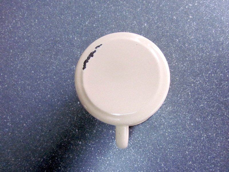 Pentole: Email Krug "Milch Lait" mit Kinder-Motiven – Usato da Bischofszell venduto da raika 4