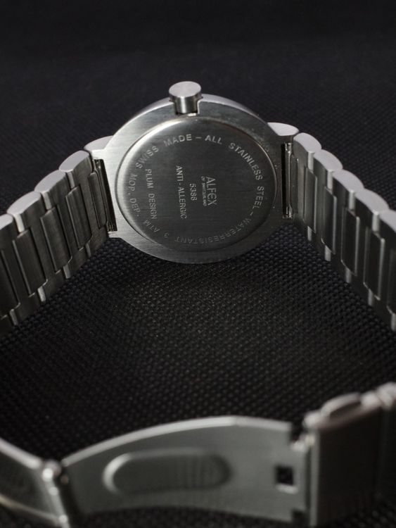 ALFEX 41mm Plum Design Armbanduhr Quartz Uhr mit Batterie