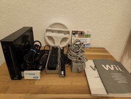 Nintendo Wii Noire Complète: Console, Jeux & Accessoires!