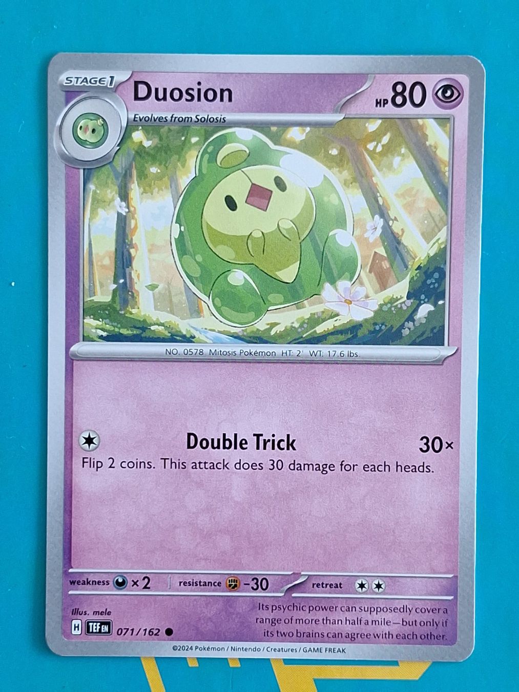 Pokémon Carte collezionabili: Duosion - Temporal Forces Pokemon - #7.1 – Usato da Altstätten SG venduto da GGsGameshop