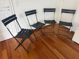 Zanotta „Celestina 2260“ 4er Set Klappstühle lederbezogen