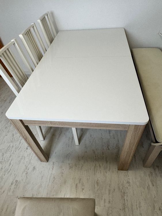 Gebrauchter Esstisch + 4 Stühle Kaufen auf Ricardo