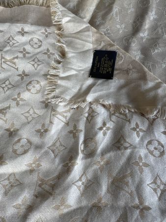 Original Louis Vuitton Stola Schal Tuch Beige Top Zustand!