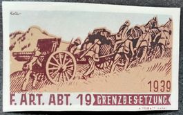 Soldatenmarke 2.WK, Feld Art Abt 19, geschn, Wi Art 145-2