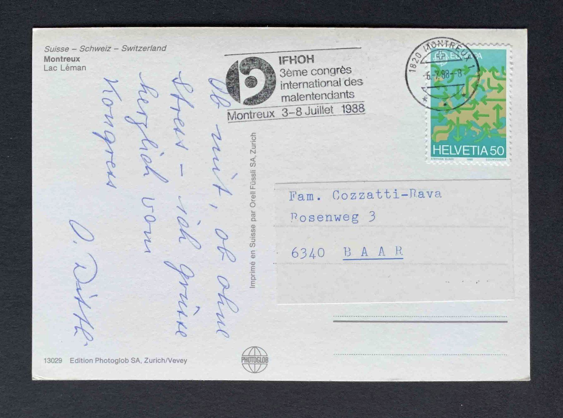 Cartoline postali: AK Montreux Lac Leman – Usato da Goldau venduto da artelier1 1