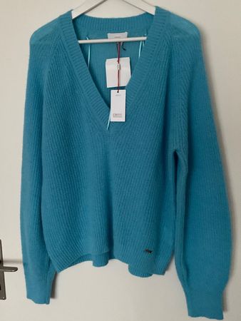CINQUE 24% Wolle 23% Alpaka Pullover Gr L türkis NEU NP 230