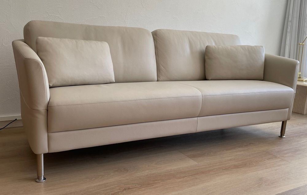 Zwei hochwertige Ledersofas Marke Intertime (Neu (gemäss Beschreibung ...