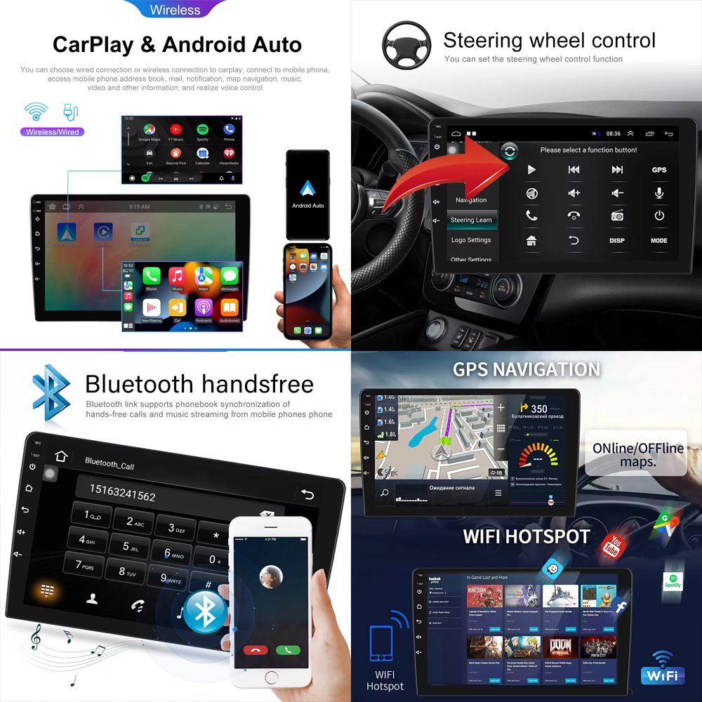 Navigationsgeräte: Fiat Ducato 3 Autoradio Carplay 9 Zoll Android – Neu und originalverpackt aus Chiasso von  5