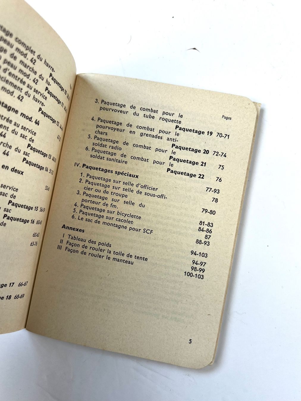Livres: Le Paquetage Schweizerarmee 1958 – D'occasion à Schaffhausen par vandemonian 2