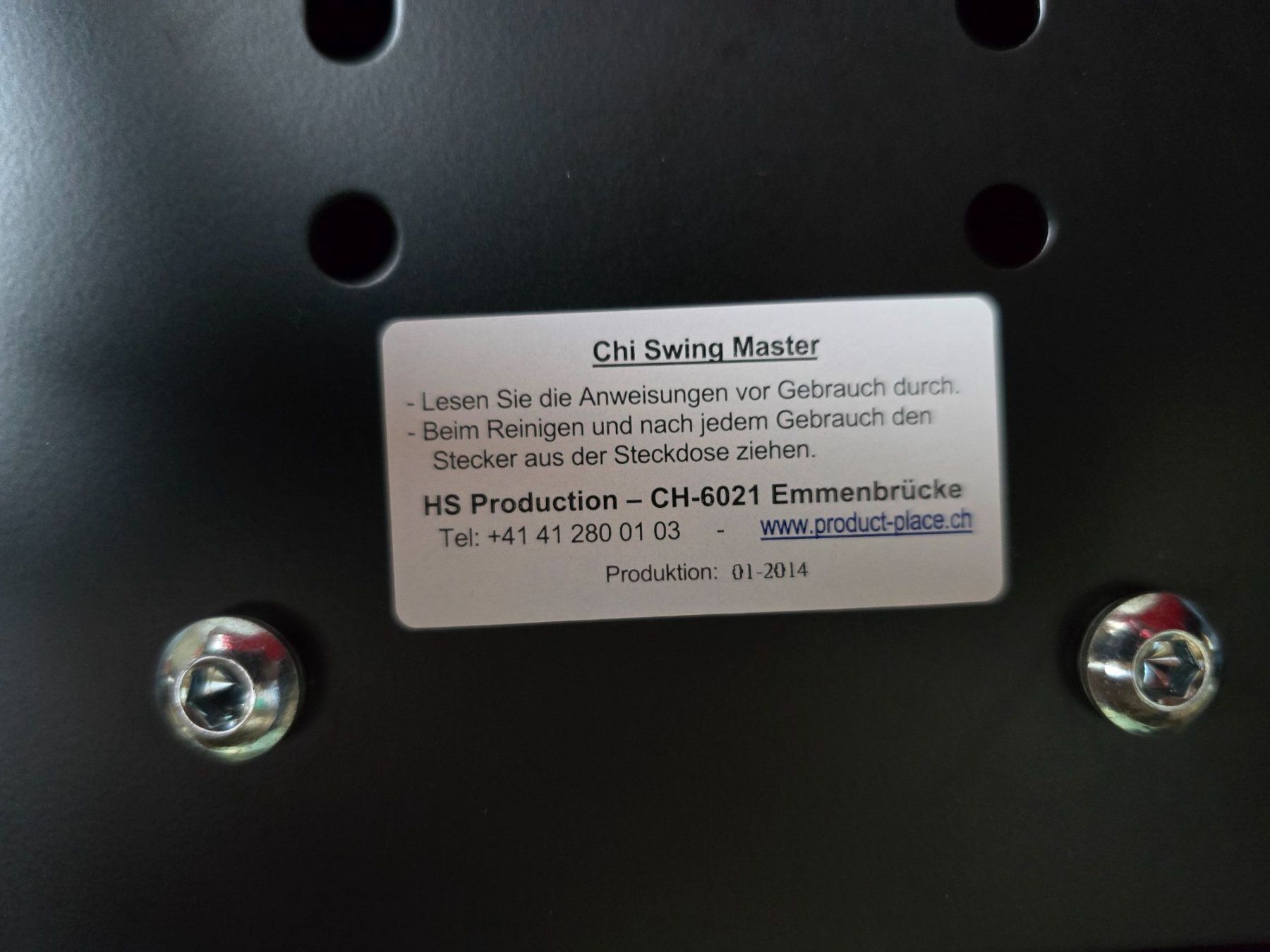 Dispositivi per massaggi: Chi Swing Master Multipeed Deluxe - Fit & Gesund! – Usato da Rorschacherberg venduto da Scharfeegge 4