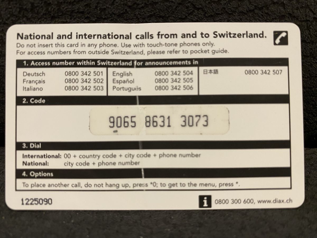 Telefon- & Taxkarten: Carte – Defekt aus Lausanne von babacard10 1