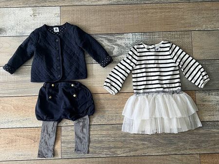 Mädchen Kleiderset Petit Bateau 12-18 Monate