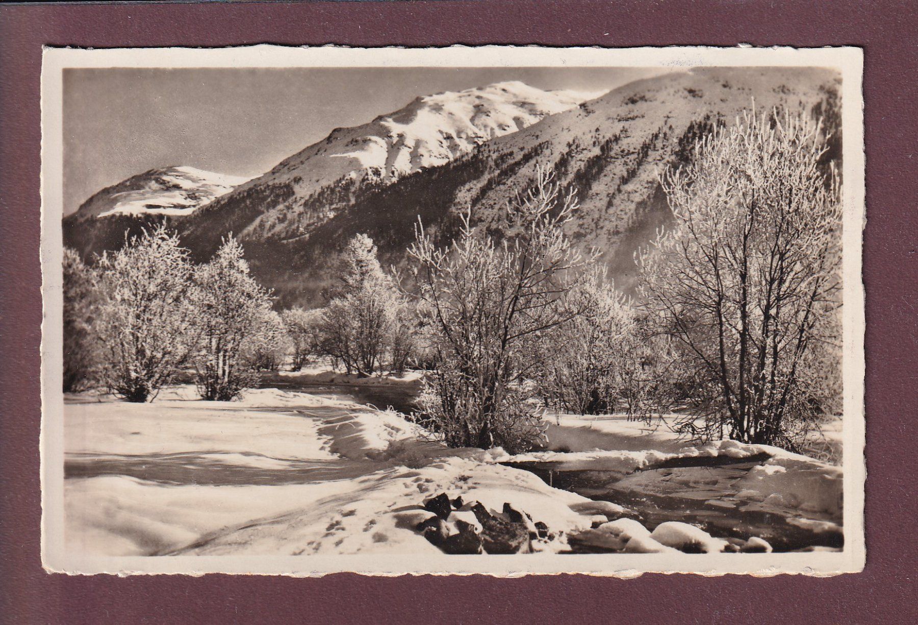 Cartoline postali: ENGADIN - Rauhreifstudie - 1937 – Usato da Pully venduto da nicecards