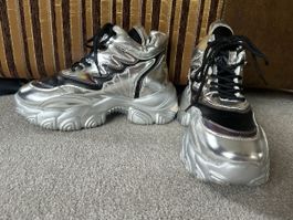 Turnschuhe, Sneakers, silber, 39, wie neu