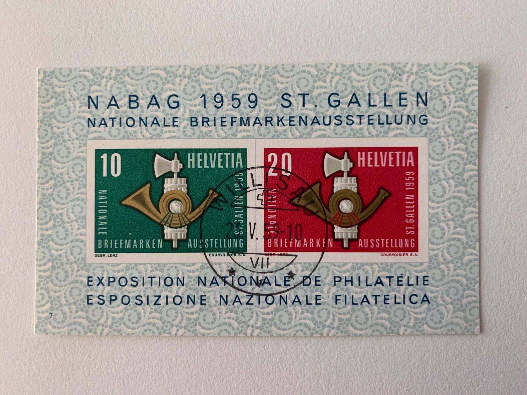 Tutti i francobolli: 3 schöne Blöcke mit Willisau-Stempel – Usato da Willisau venduto da Repfuesch 2