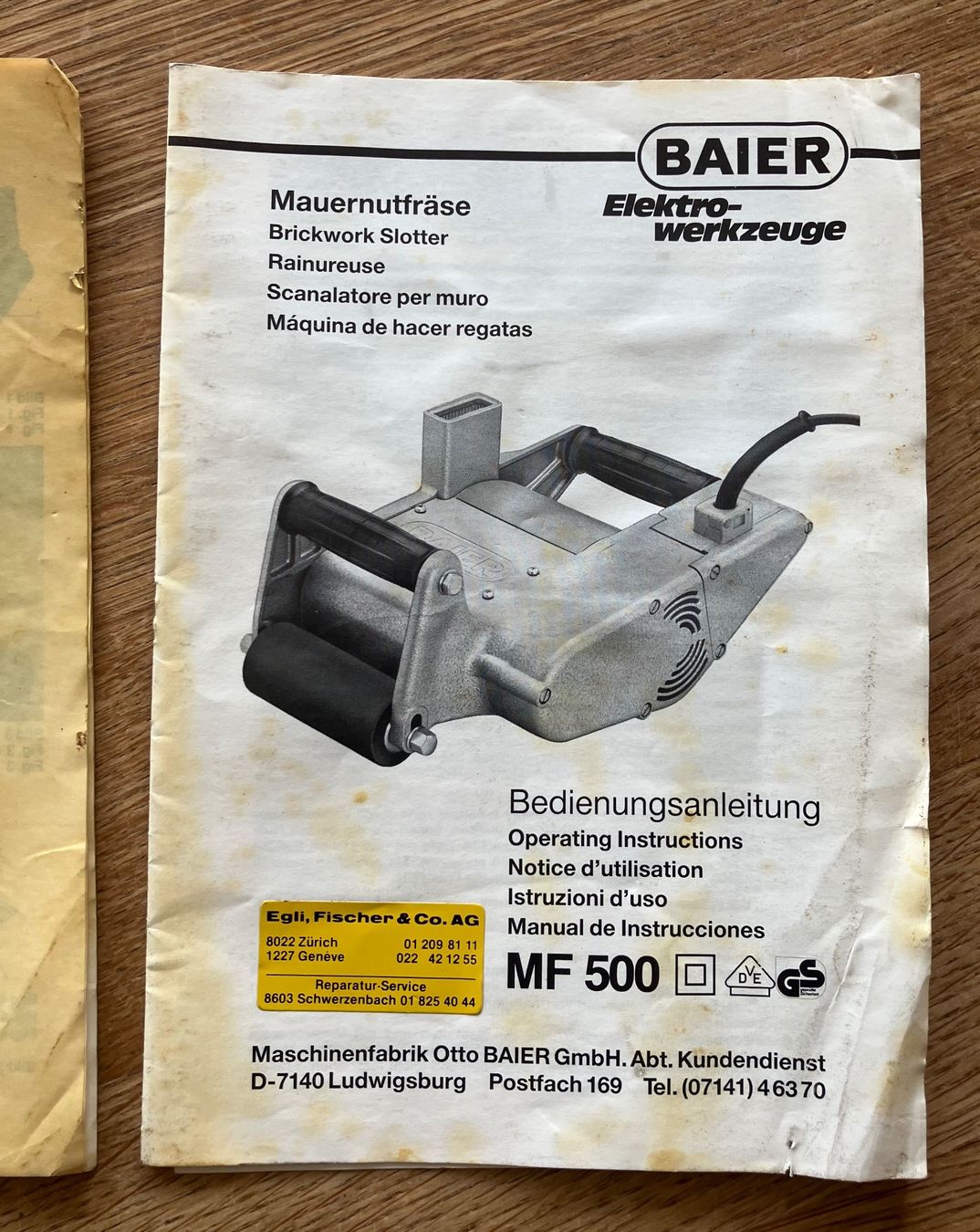 Tutte le macchine: Elektro Mauernutfräse – Nuovo e nell'imballaggio originale da Waldstatt venduto da breitaxt